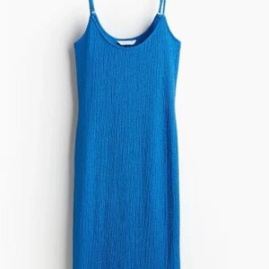 H&M Royal Blue Textured Dress